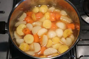 Rôti de porc "au sac" et légumes fondants : Étape 5