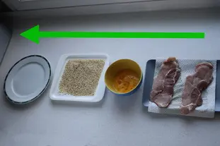 Escalopes de veau panées au sésame : Étape 4