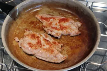 Escalope de porc aux champignons et crème à la sauge : Étape 6