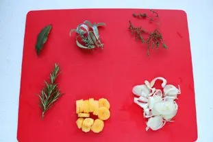 Viande braisée au vin rouge réduit : Étape 1