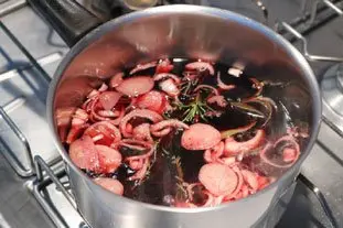 Viande braisée au vin rouge réduit : Étape 2