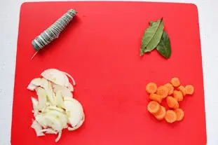 Civet de lapin à la normande : Étape 1