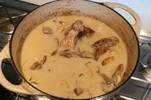 Civet de lapin à la normande : Étape 21
