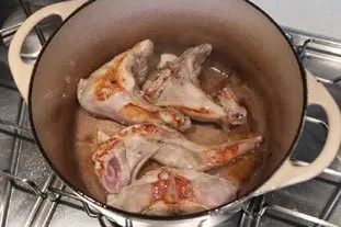 Civet de lapin à la normande : Étape 6