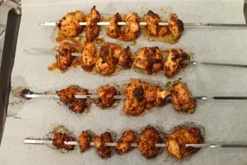 Brochettes de poulet épicé : Étape 6