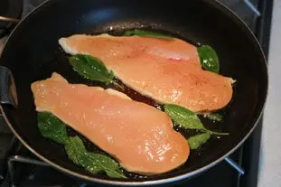 Filets de poulet retournés à la mozzarella : Étape 3