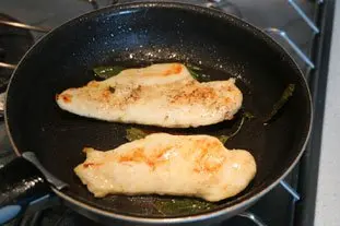 Filets de poulet retournés à la mozzarella : Étape 4