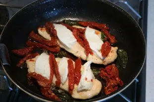 Filets de poulet retournés à la mozzarella : Étape 5