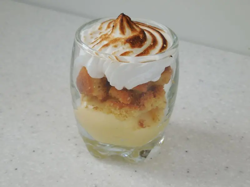 Verrines de tarte au citron meringuée