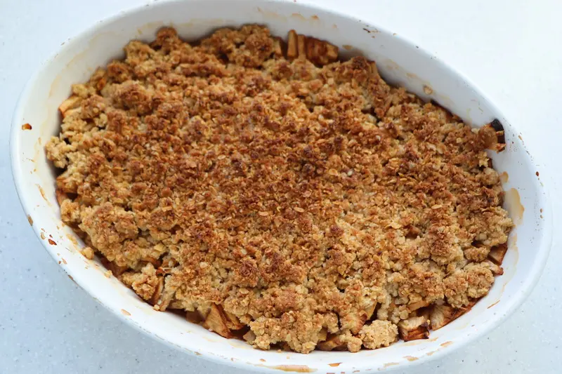 Crumble aux pommes à la tyrolienne