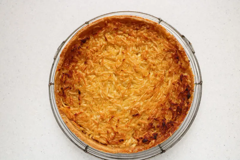Tarte citron et pommes râpées