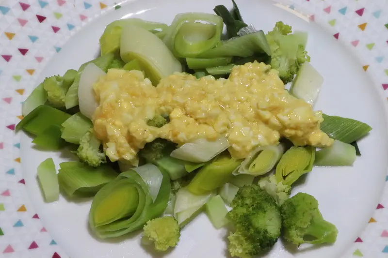 Poireaux et brocoli à la flamande