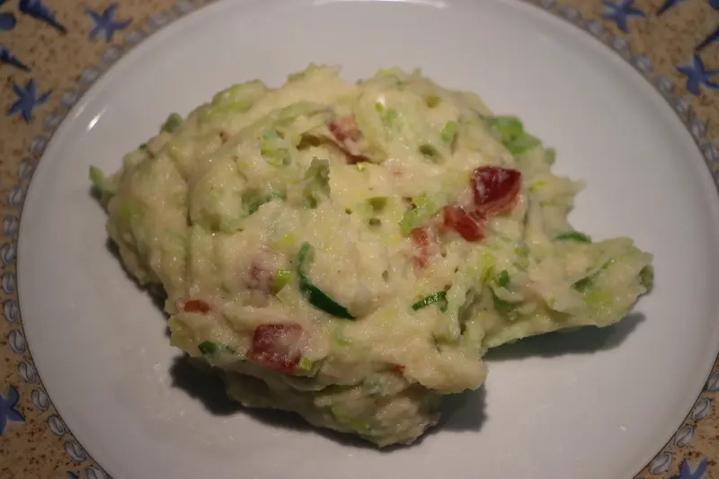 Purée de topinambours au poireau