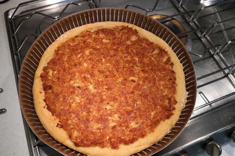 Tarte boulangère thon-champignons