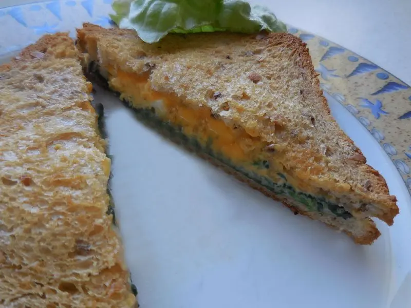 Croque-monsieur aux épinards