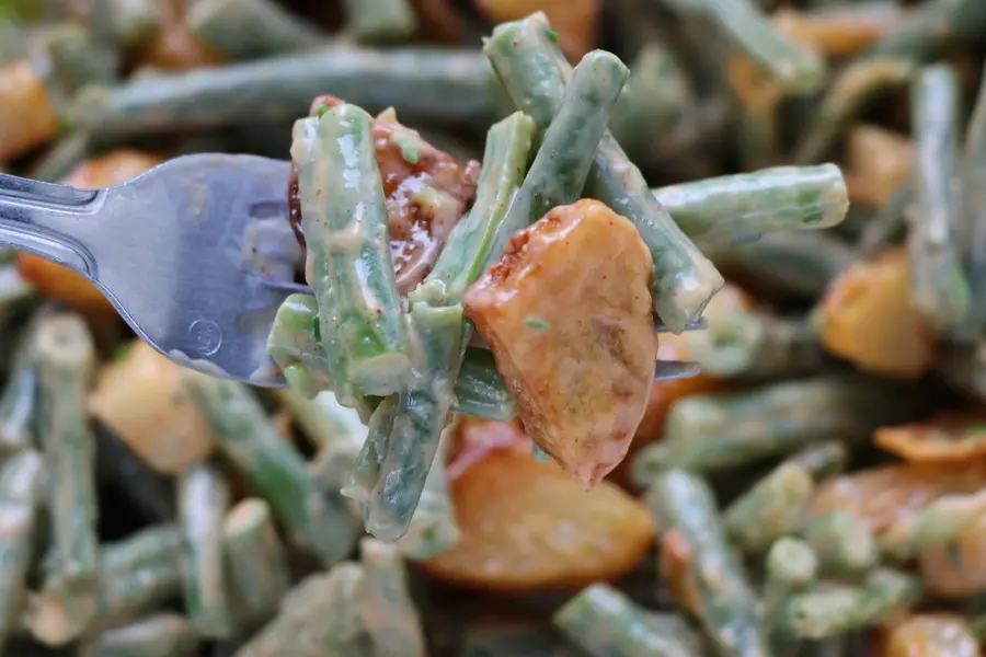 Salade haricots verts-pommes de terre au paprika