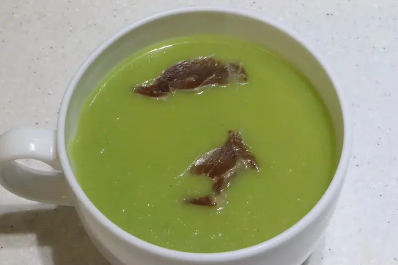 Soupe poireaux-topinambours