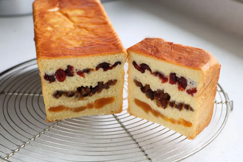 Lingot brioché aux fruits