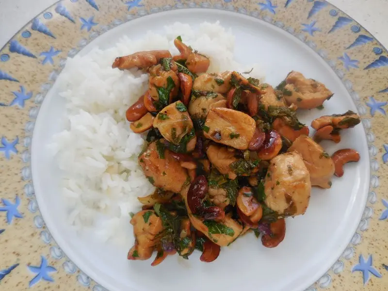 Poulet "Thaï" aux noix de cajou