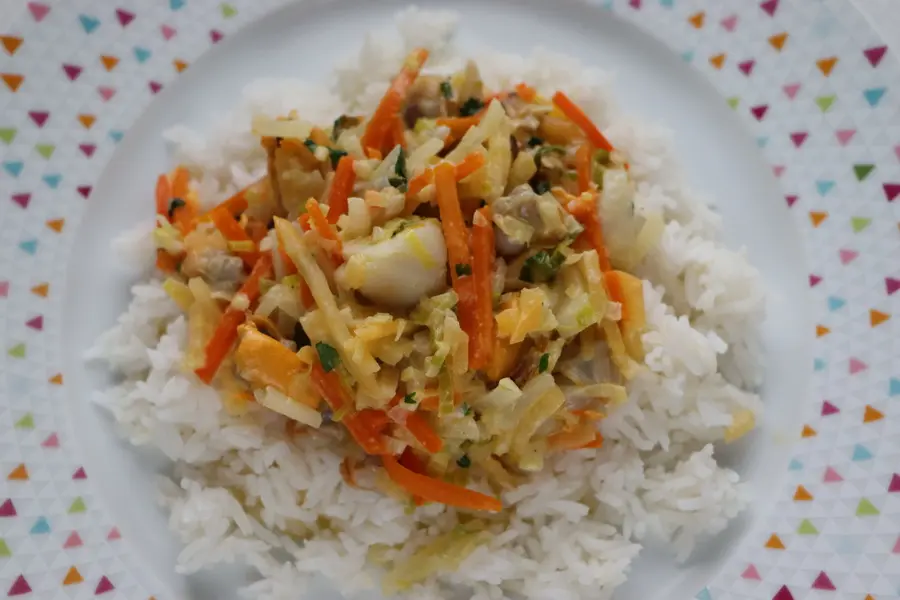 Marmite de coquillages et petits légumes à la bretonne