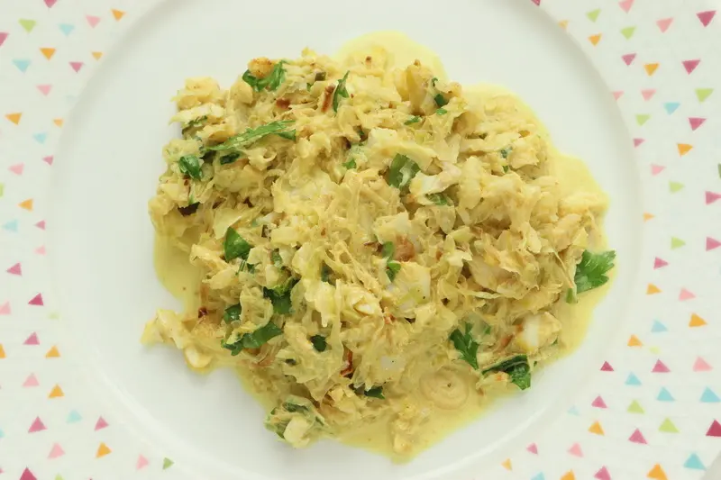 Filets de poissons au chou et curry