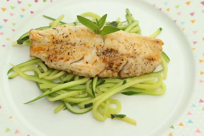 Filet de rouget aux courgettes