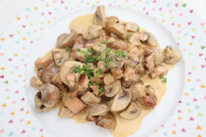 Duo de porc aux champignons