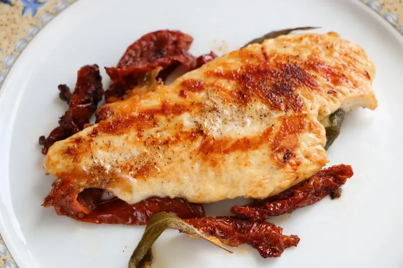 Filets de poulet retournés à la mozzarella