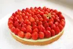 Tarte bretonne fraises et verveine