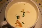 Crème de chou-fleur au haddock fumé