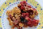 Crumble prunes-noisette
