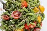 Salade de tomates cerises et haricots verts