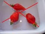 Il ne faut pas faire tremper les fraises dans l'eau