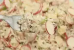 Salade croquante de riz au jambon