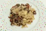 Riz sauté aux champignons et jambon