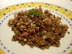 Salade tiède de lentilles