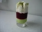 Verrine cassis, vanille et citron vert
