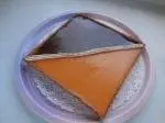 Tarte bicolore chocolat-orange