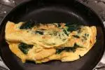 Omelette aux épinards