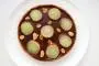 Tarte poires et chocolat, note de menthe