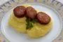 Saucisse et purée fumées